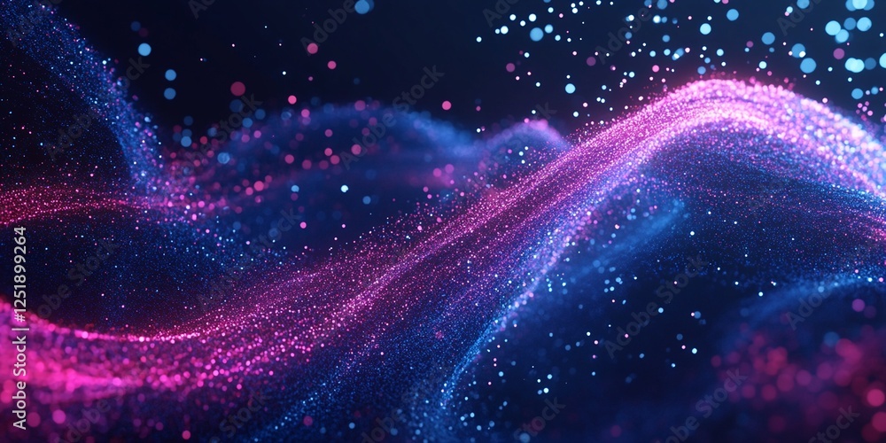 Abstract Glowing DNA Helix with Neon Lines and Glass Effect in Cosmic Gradient Background, Hyper-Realistic 3D Render Abstract Glowing DNA Helix with Neon Lines and Glass Effect in Cosmic Gradient Background, Hyper-Realistic 3D Render