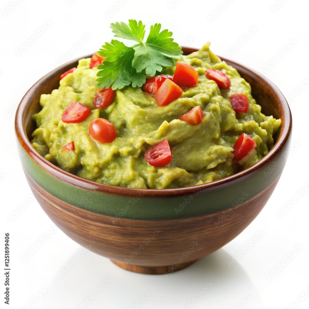 guacamole photo, isolated on white guacamole photo, isolated on white