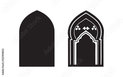 church window vector illustration