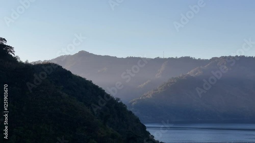 Cinematic drone shots of Lake Ayarza, Guatemala – Morning mist, mountain landscapes, and jet ski action