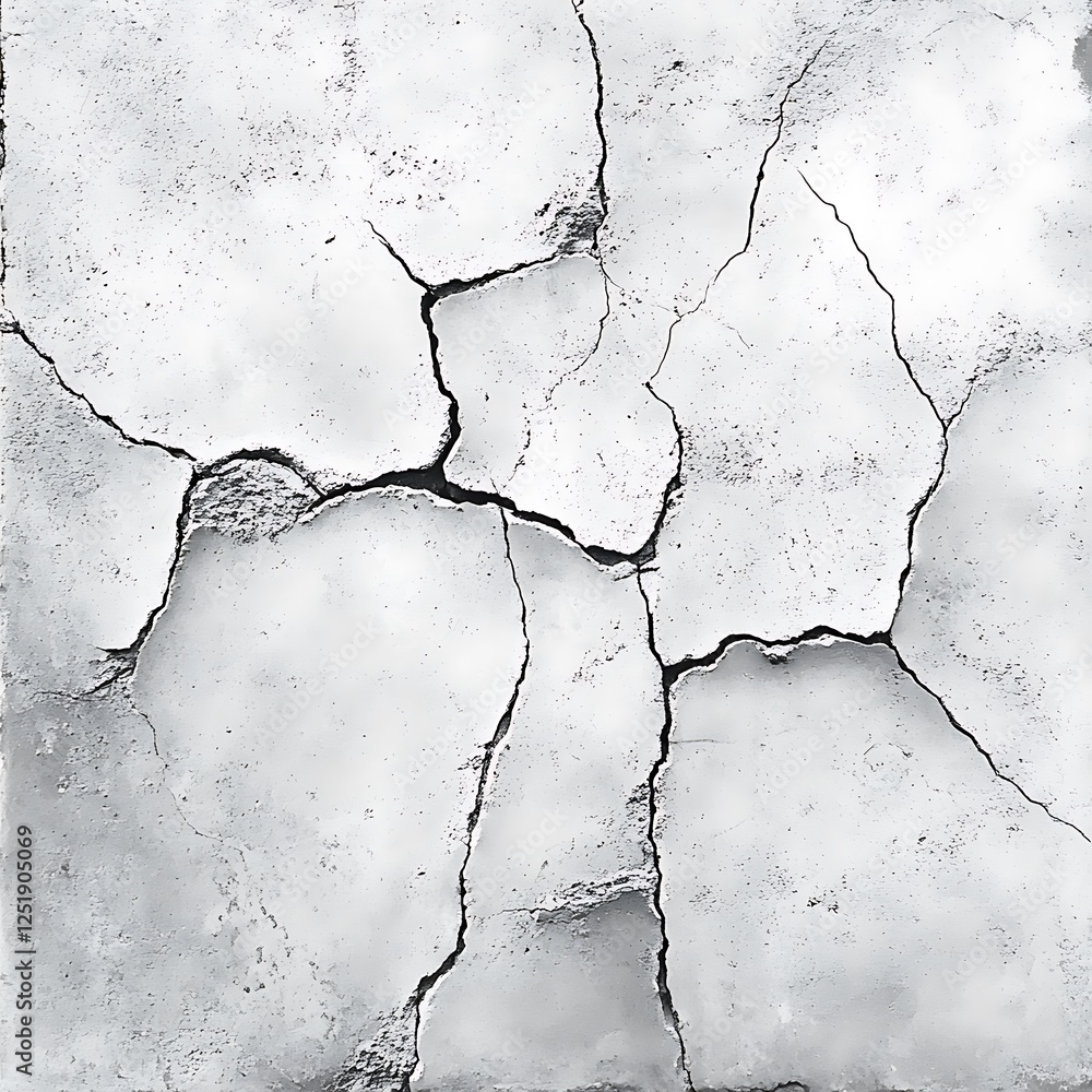 Fototapeta premium weathered concrete with visible cracks