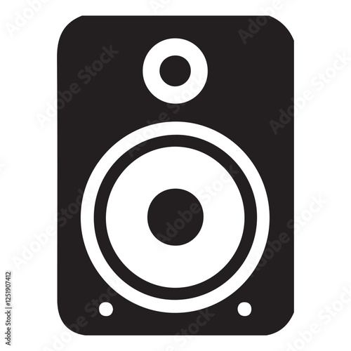 Premium quality speaker audio equipment vector illustration for music enthusiasts