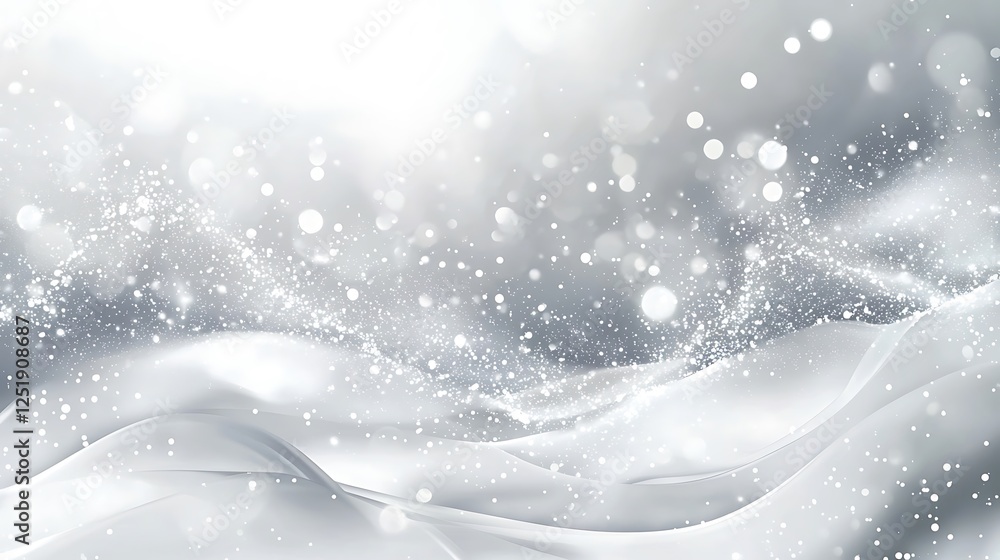 Gray and white abstract background with flowing particles, symbolizing the digital future and technology concepts in vector illustration Gray and white abstract background with flowing particles, symbolizing the digital future and technology concepts in vector illustration