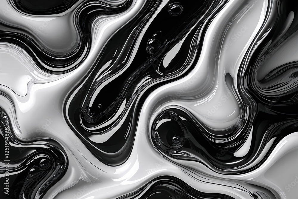 Monochrome Black and White Whimsical Glossy Noise Texture for Abstract Liquid Design and Elegant Website Headers Monochrome Black and White Whimsical Glossy Noise Texture for Abstract Liquid Design and Elegant Website Headers