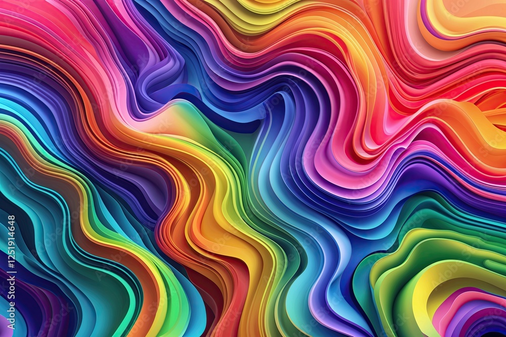 Vibrant Rainbow Gradient Background with Organic Layers and Rich Texture Vibrant Rainbow Gradient Background with Organic Layers and Rich Texture