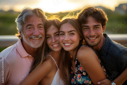 Golden Hour Family and Love Portraits—Heartwarming Sunset Moments,