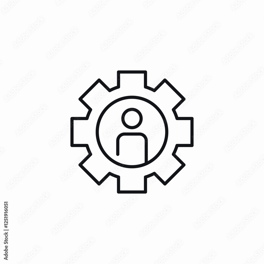 user settings profile icon sign vector user settings profile icon sign vector