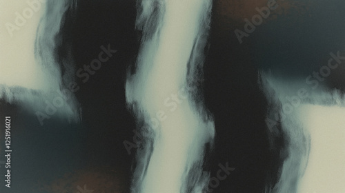 Abstract monochrome wave pattern with fluid motion and textured design photo