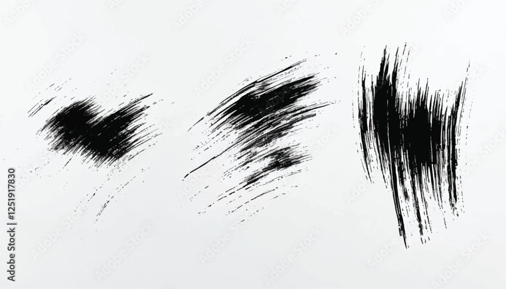 Obraz premium Grunge texture. Monochrome texture. Grunge black and white pattern. Brush strokes. Scratches Strokes. Abstract background.