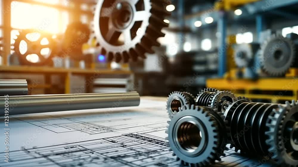 An expansive engineering blueprint covering technical drawings of a ...