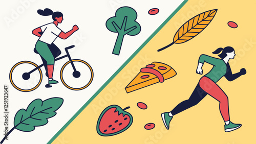 Illustrated Guide to Healthy Living with Exercise and Nutrition