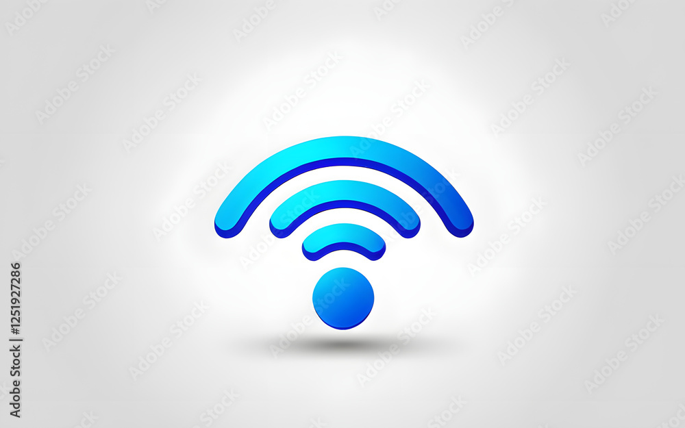 Wi-Fi symbol icon for wireless communication Wi-Fi symbol icon for wireless communication