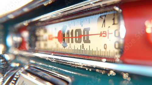Classic Car Radio Tuning, Close-up View