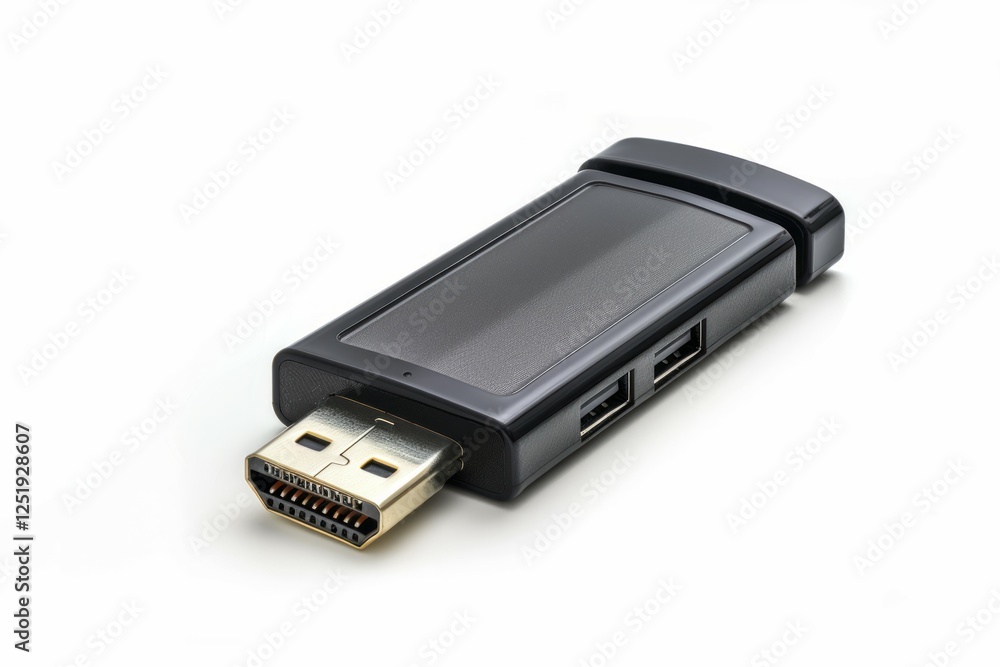 White usb flash drive isolated on the white background. Neural network ai generated White usb flash drive isolated on the white background. Neural network ai generated