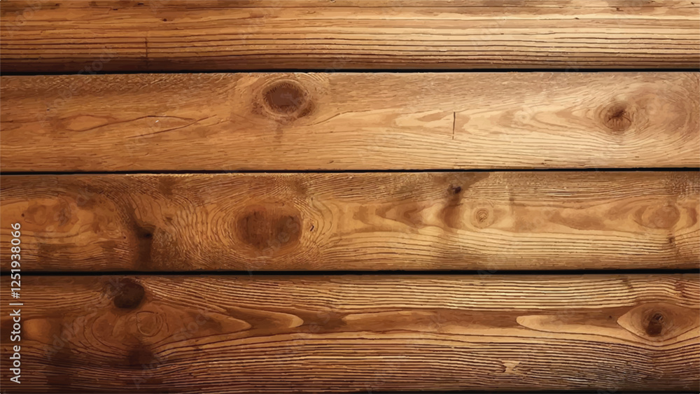 Naklejka premium Wood planks vector background. Wooden surface background. Old Wooden Background. Wooden texture background. 
