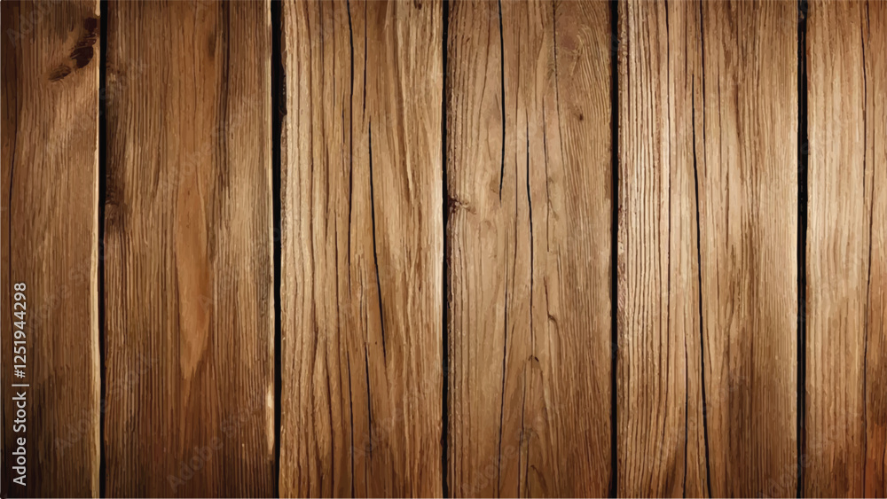 Fototapeta premium Wood planks vector background. Wooden surface background. Old Wooden Background. Wooden texture background. 