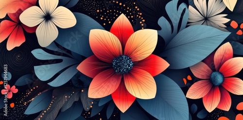 Bold floral arrangement featuring vibrant colors and striking contrasts