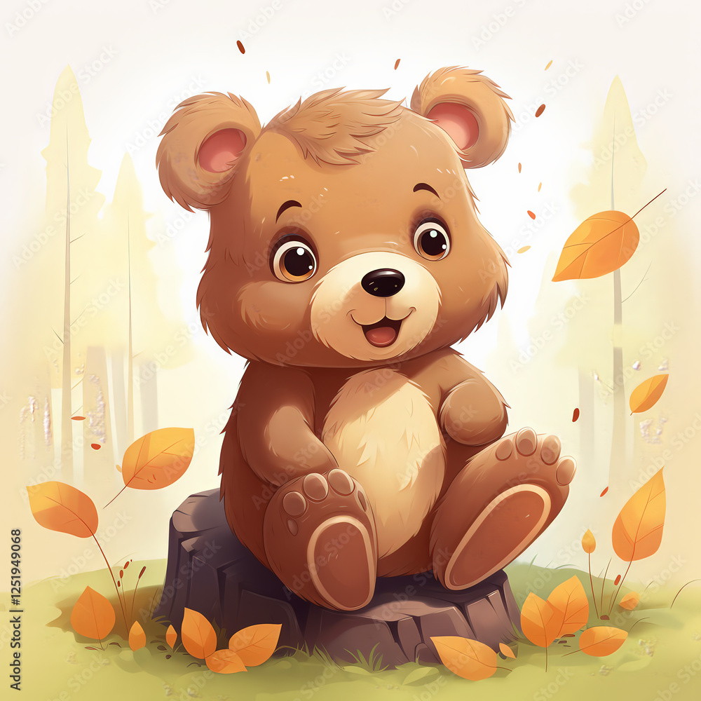 Fototapeta premium mały słodki miś