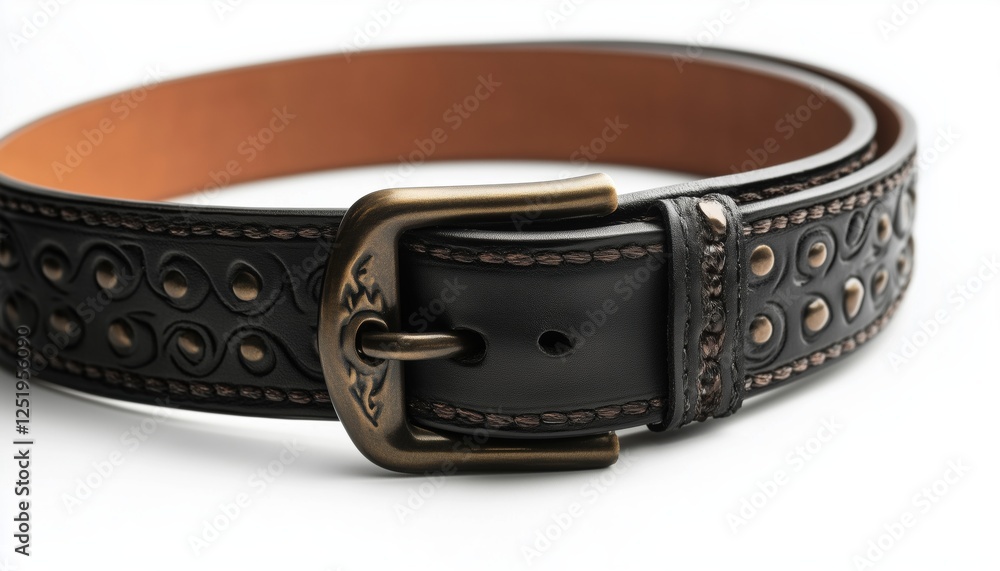 Stylish Leather Belt Designed For Men: A High-Quality Accessory That Adds A Touch Of Sophistication To Any Outfit. A Must-Have Fashion Staple. Stylish Leather Belt Designed For Men: A High-Quality Accessory That Adds A Touch Of Sophistication To Any Outfit. A Must-Have Fashion Staple.