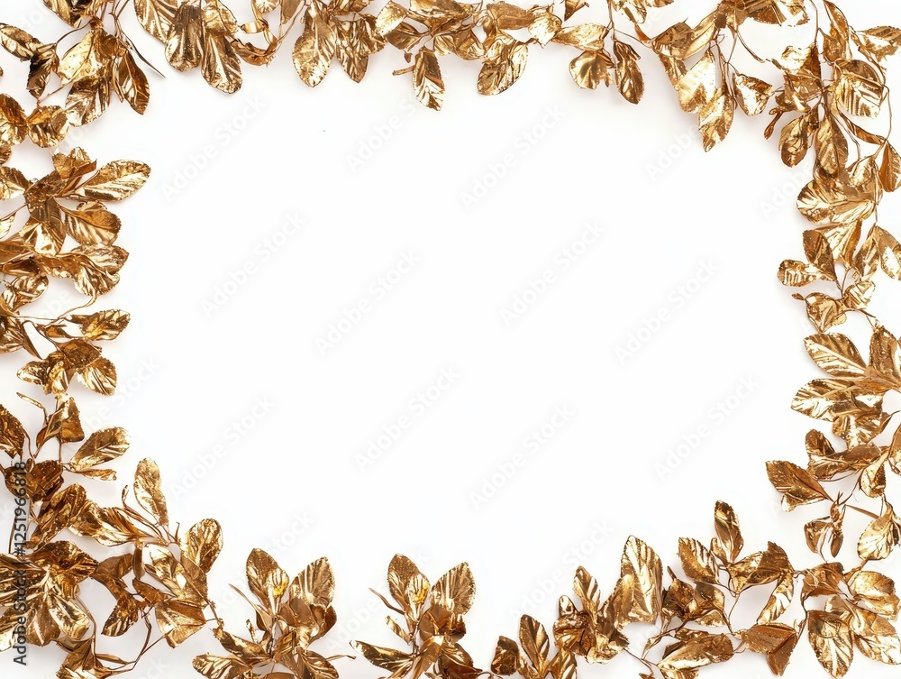 Confetti border frame framing element on white background Confetti border frame framing element on white background