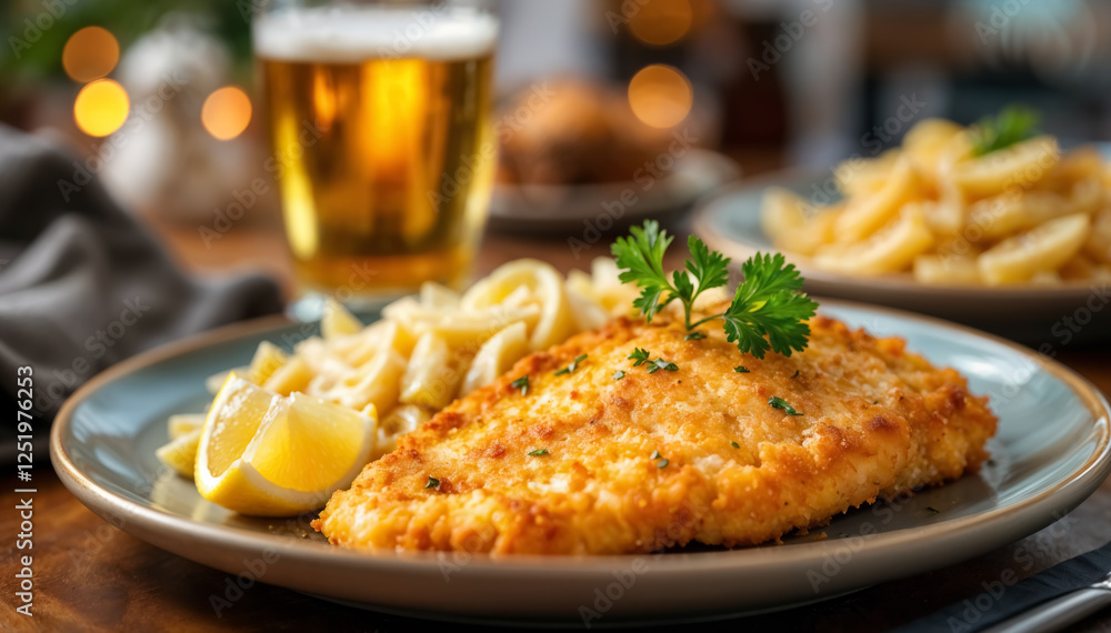 Crispy Chicken Breast and Pasta with Lemon Crispy Chicken Breast and Pasta with Lemon