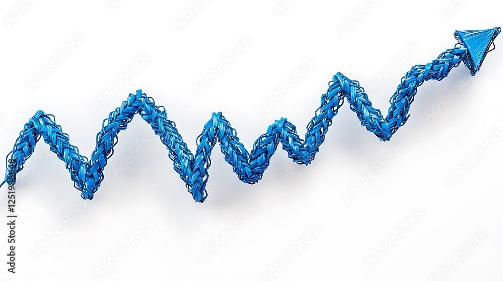 Fototapeta premium Financial data visualization in blue tones images