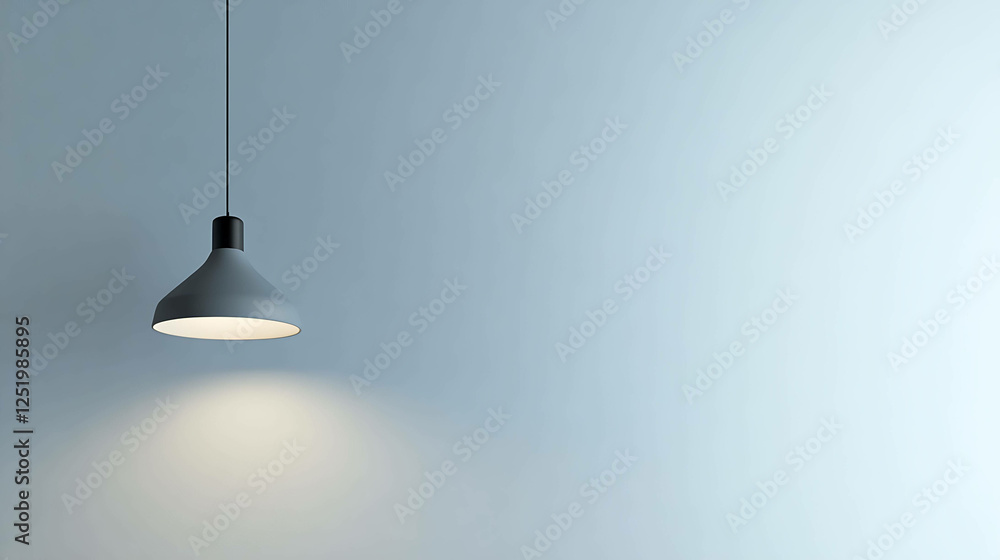Modern lamp design on a soft gray and white gradient background Modern lamp design on a soft gray and white gradient background