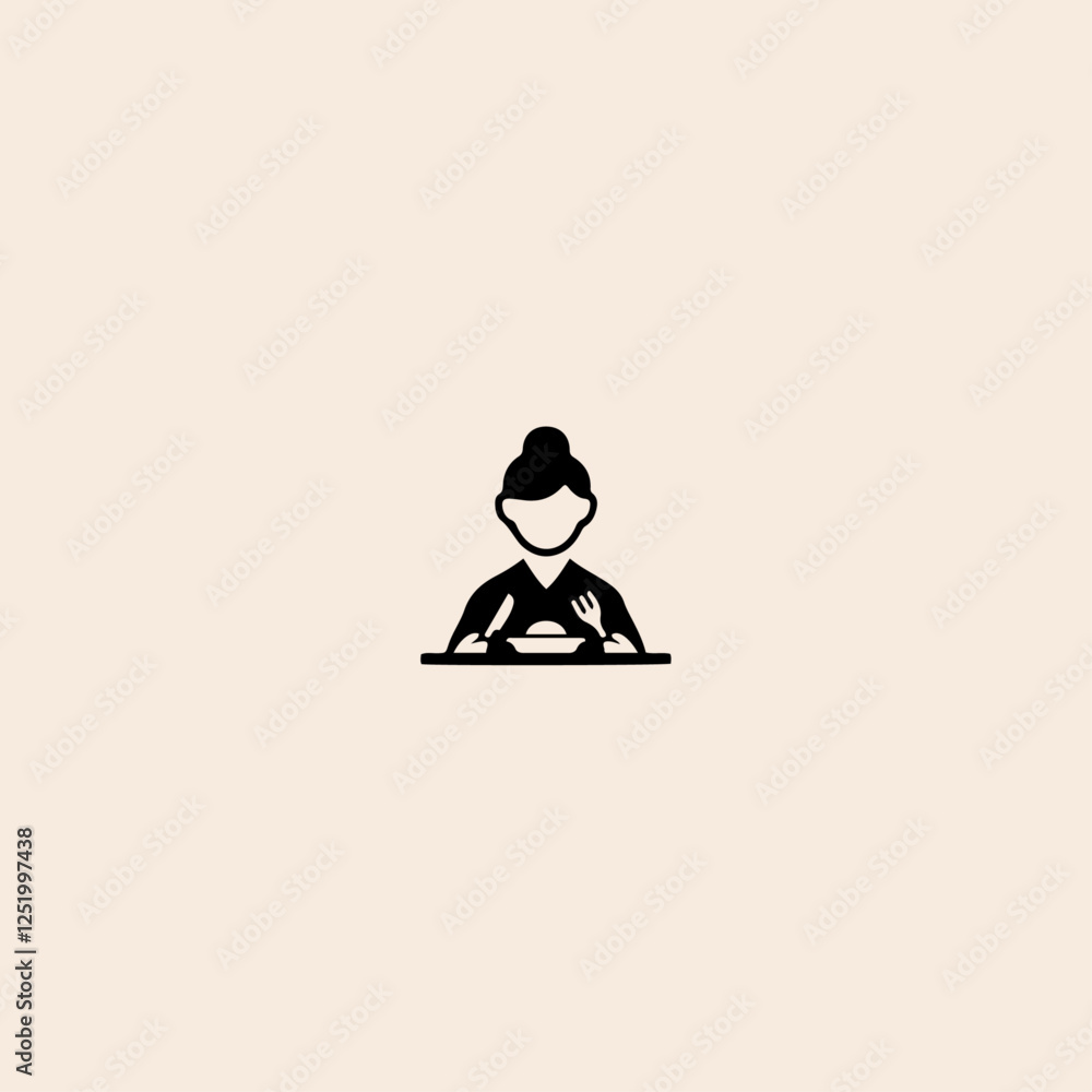 People Eating Tasting Food Pictogram icon flat vector design. People Eating Tasting Food Pictogram icon flat vector design.
