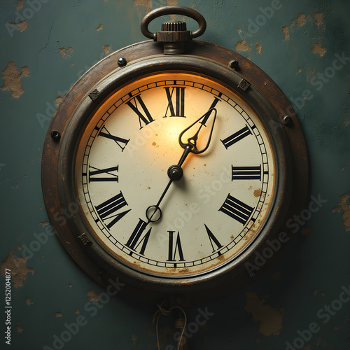 Wallpaper Mural a close up of a clock on a wall Torontodigital.ca