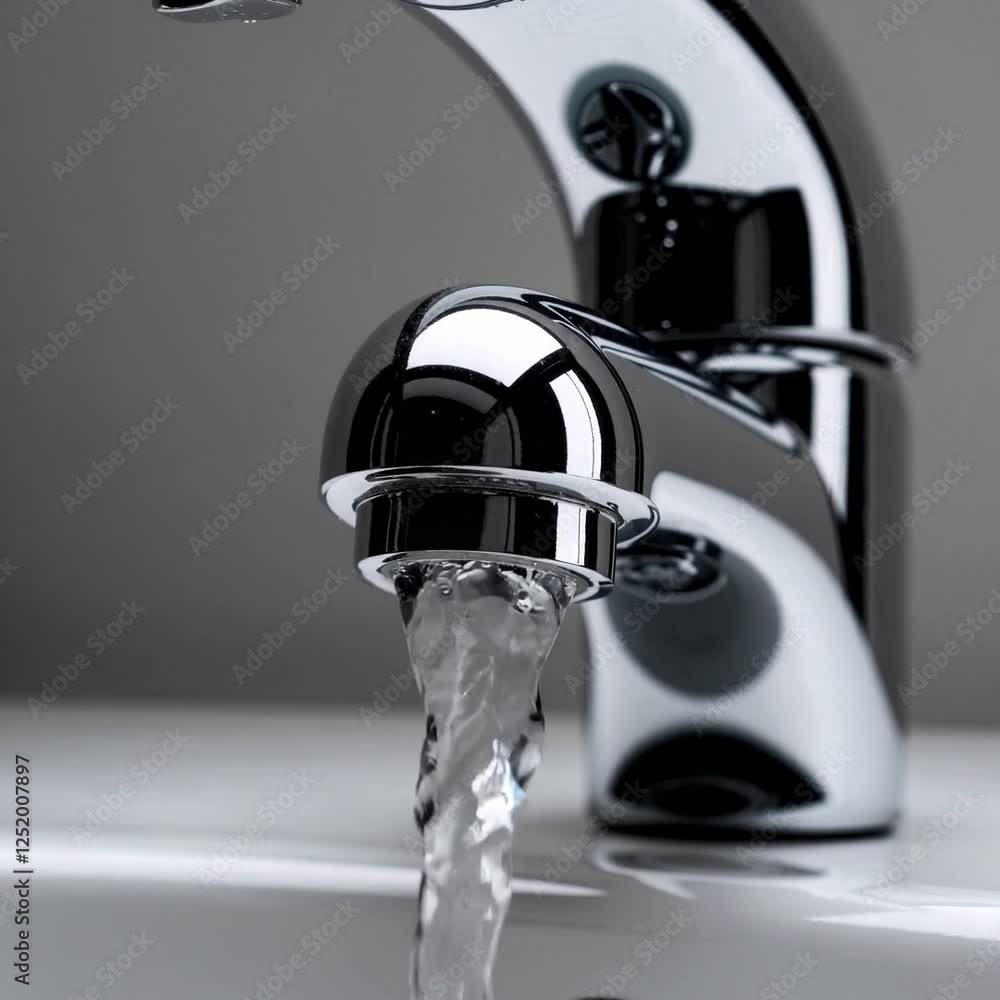 water flowing from faucet water flowing from faucet