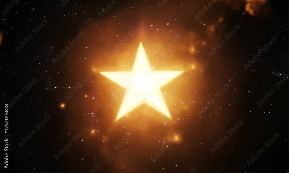 Animated, glowing star shape against a dark starry background. The star pulsates and shimmers, suggesting a celestial or magical quality. Animated, glowing star shape against a dark starry background. The star pulsates and shimmers, suggesting a celestial or magical quality.