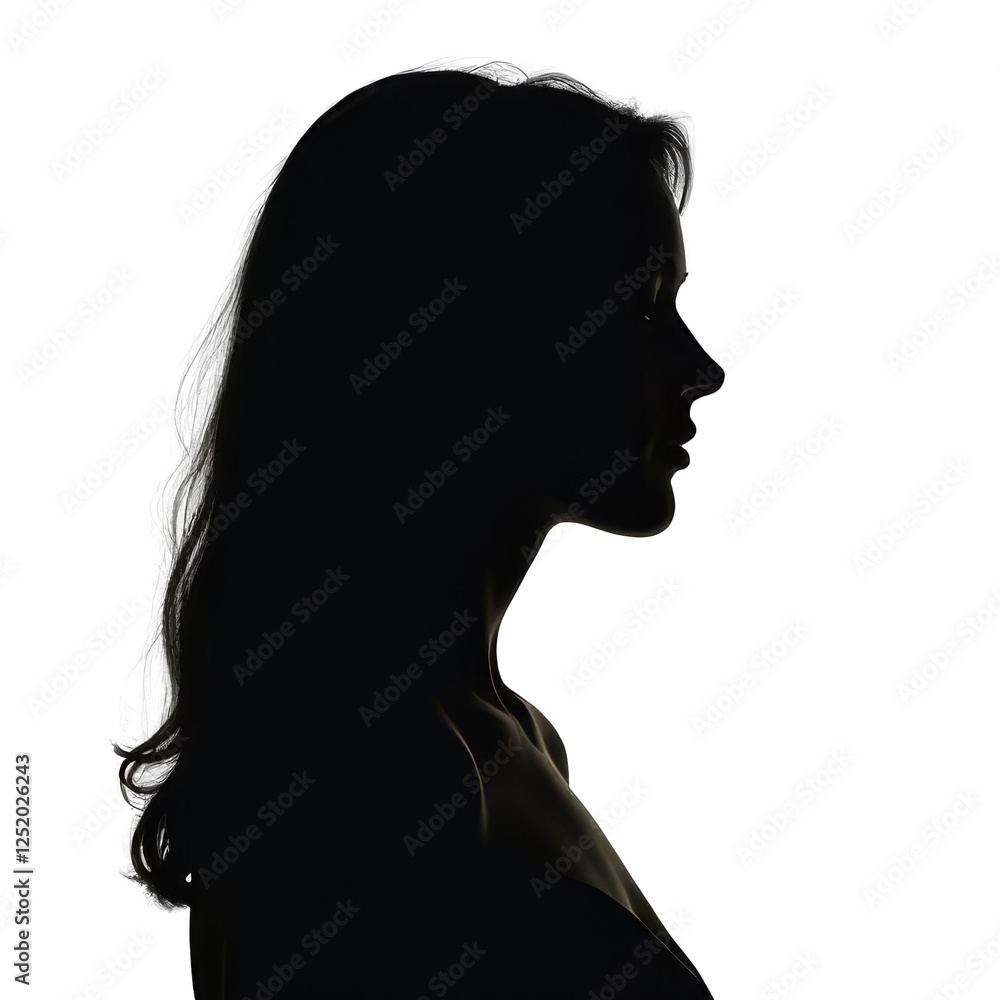 Ethereal Silhouette: A Portrait of Mystery and Feminine Beauty Ethereal Silhouette: A Portrait of Mystery and Feminine Beauty