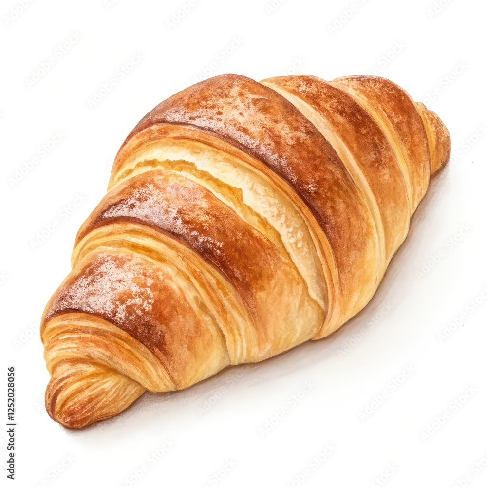 croissant on white background croissant on white background