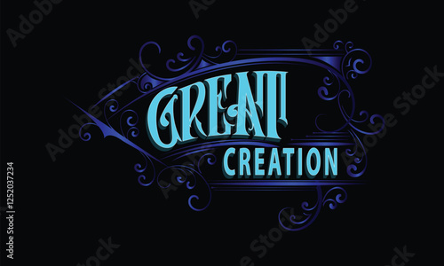 GREAT CREATION lettering custom style design