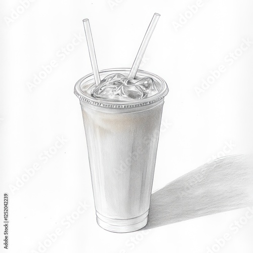 Iced Coffee Graphic Illustration photo