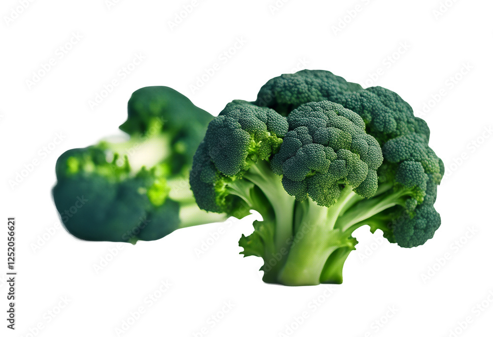 white ripe crop background healthy nature fresh ingredient object natural green colours raw snack freshness single market vegetable brocoli food diet isolated eating tree health vibrant cooking