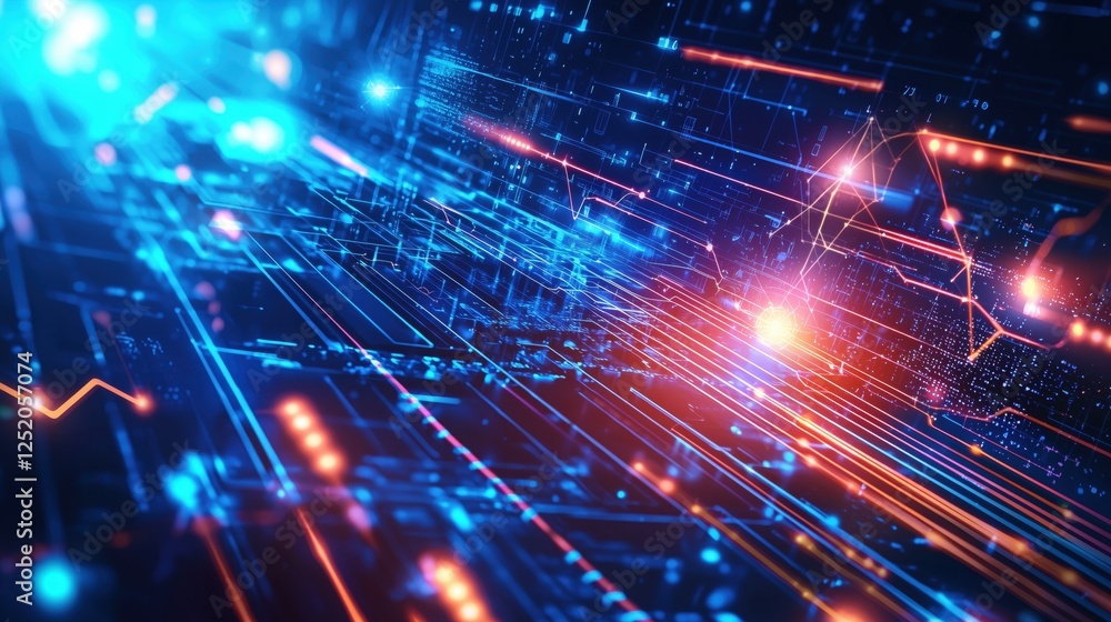 Abstract background in concept of artificial intelligence Abstract background in concept of artificial intelligence