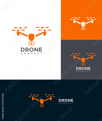 Drone Company Logo Design Aerial Photography, Videography, Technology
