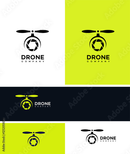 Drone Company Logo Design Aerial Photography, Videography Services