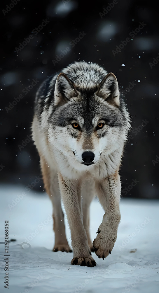 Obraz premium arctic wolf canis lupus