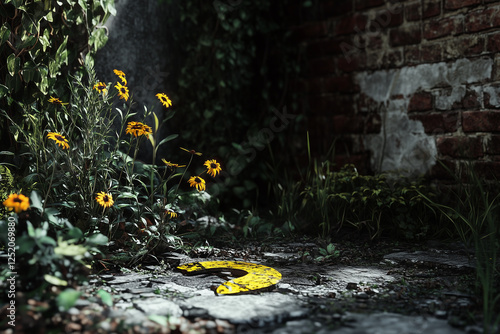 autumn leaves in water