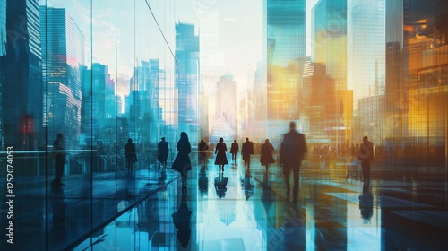 Wallpaper Mural Abstract background in concept of artificial intelligence Torontodigital.ca