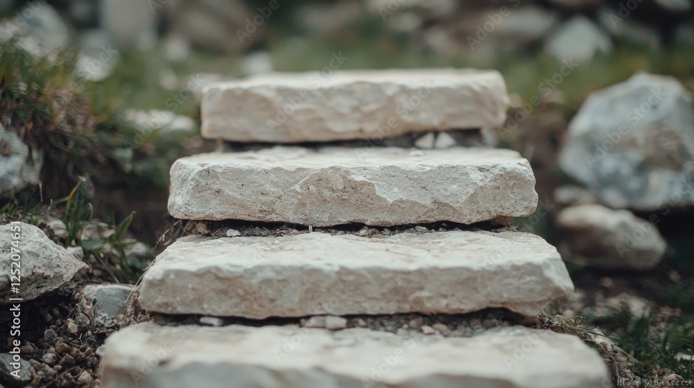 Mountain stone steps, nature background, outdoors, quiet place, relaxation, hiking trail, calming image, peaceful scene Mountain stone steps, nature background, outdoors, quiet place, relaxation, hiking trail, calming image, peaceful scene