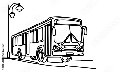 old bus vector