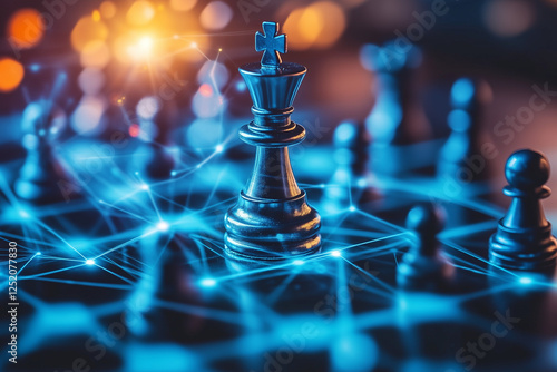 chess pieces on the board