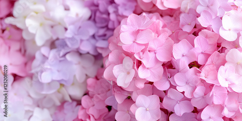 Pink and Purple Hydrangea Flowers in Bloom