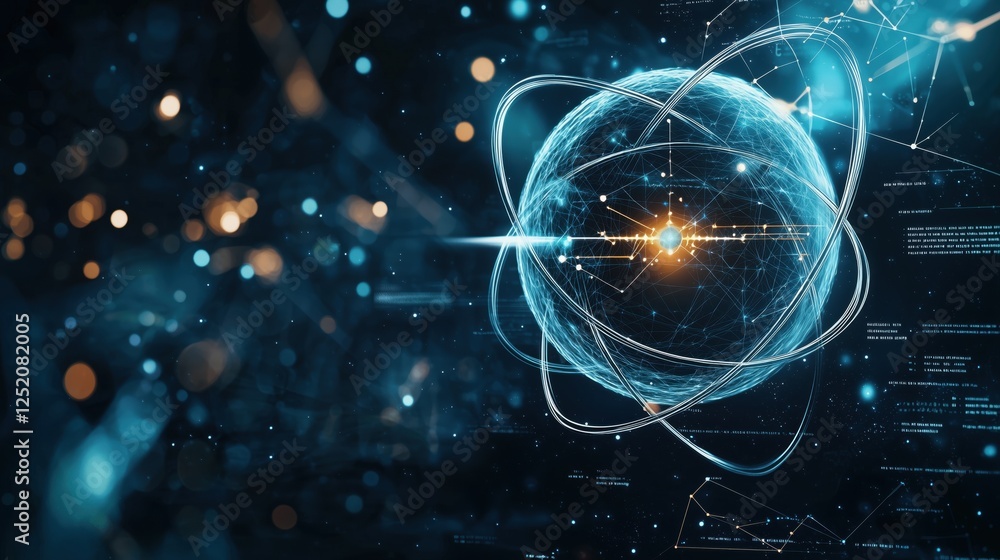 Obraz premium Abstract background in concept of artificial intelligence