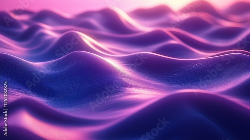 Wallpaper Mural Abstract wavy surface, vibrant colors, digital art, for background use Torontodigital.ca