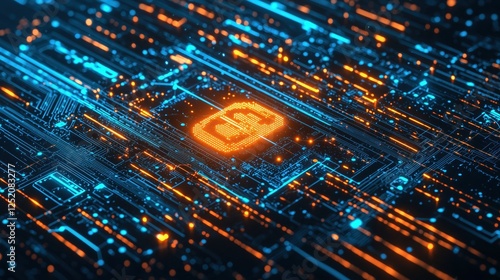 Abstract background in concept of artificial intelligence