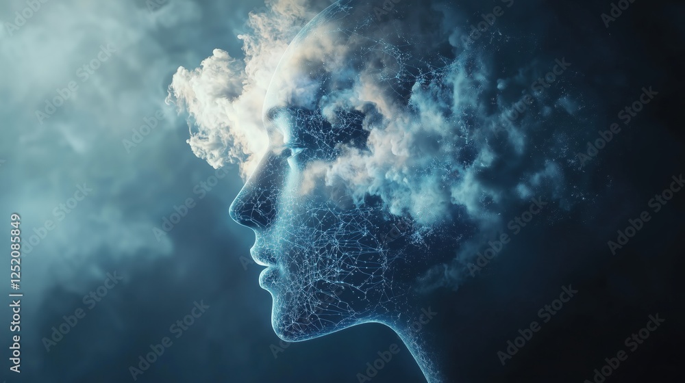Abstract background in concept of artificial intelligence Abstract background in concept of artificial intelligence
